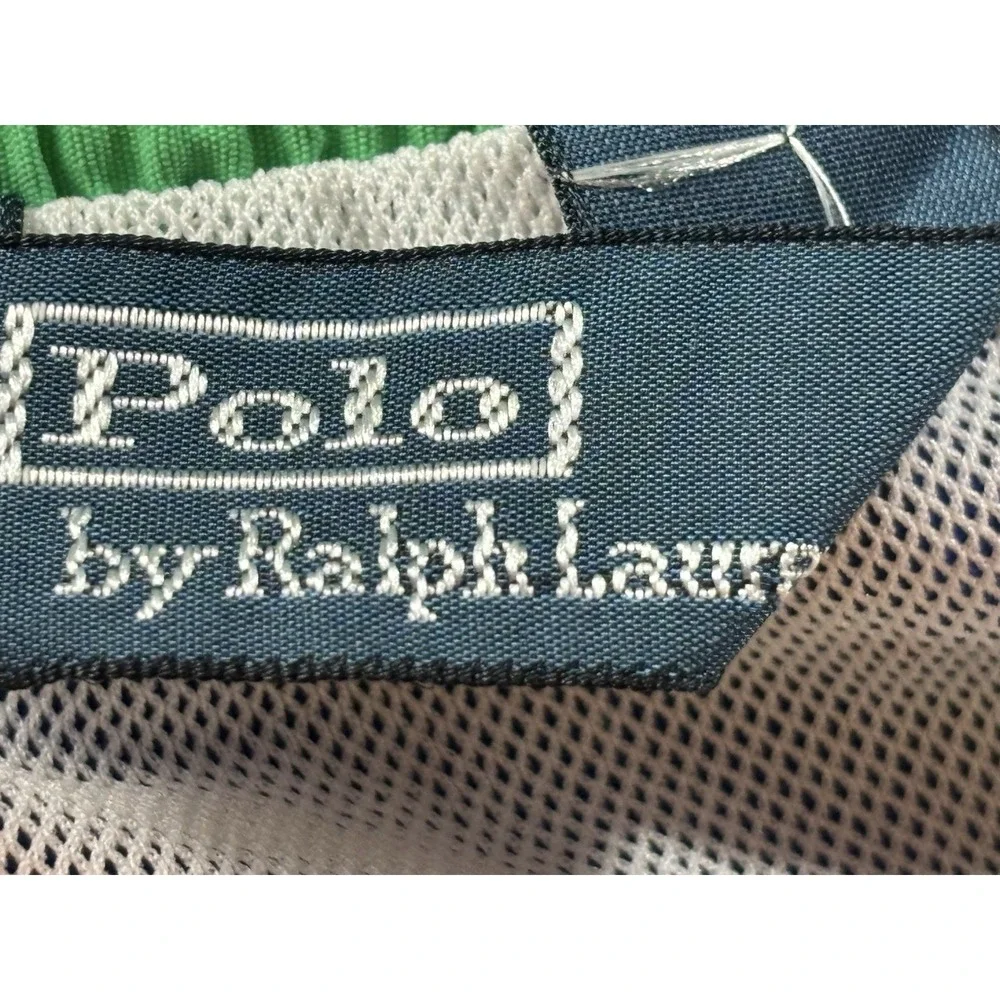 Vtg Polo Ralph Lauren Swim Trunks Bottoms Men's XXL 2XL Blue Pony Logo 34x5.5
